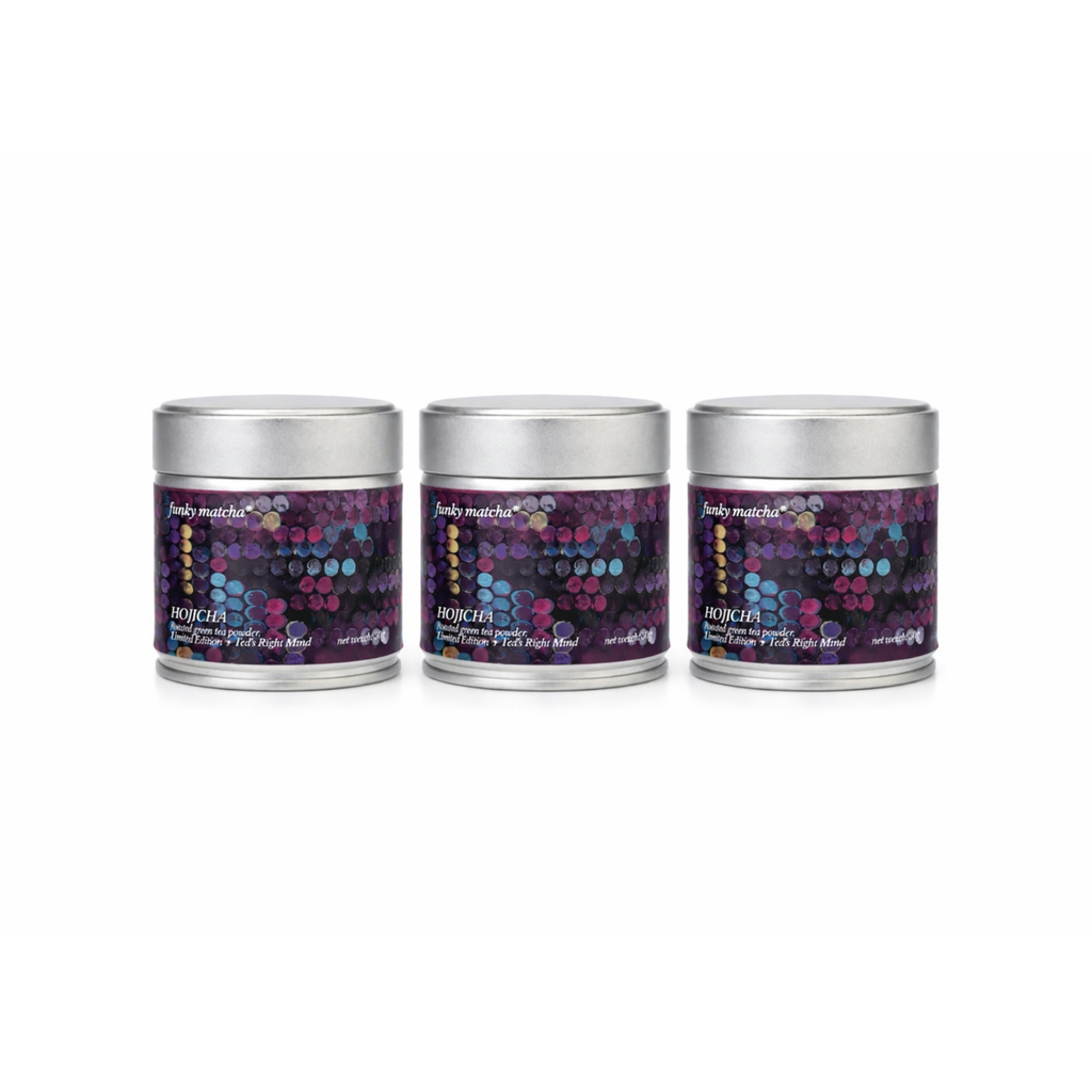 Funky Matcha x Tedsrightmind Limited Edition Hojicha Powder – 30g Tin